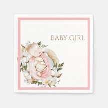  Roze Floral Baby Girl Baby shower
