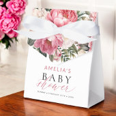Roze Floral Baby in het Baby shower Bloom Girl Bedankdoosjes