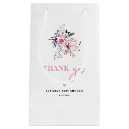Roze Floral-Baby in het Baby shower Bloom Klein Cadeauzakje