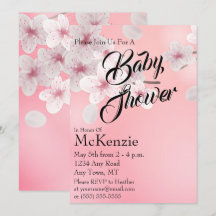 Roze Floral Baby shower