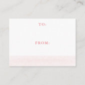 Roze Floral Baby shower - Weergaveschower Informatiekaartje (Achterkant)