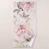 Roze Floral Badhanddoek (Badhanddoek)