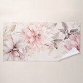 Roze Floral Badhanddoek (Badhanddoek)