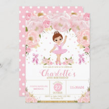 Roze Floral Ballerina Birthday Tutu Ballet Dance