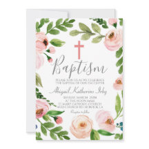 Roze Floral Baptisme