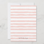 Roze Floral Baptisme Kaart (Achterkant)