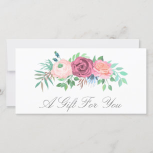 Roze Floral Beauty Salon Gift Certificate