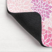 Roze Floral bedrukt Mousepad Muismat (Hoek)
