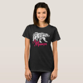 Roze Floral Best Mama Beer T-shirt (Voorkant volledig)