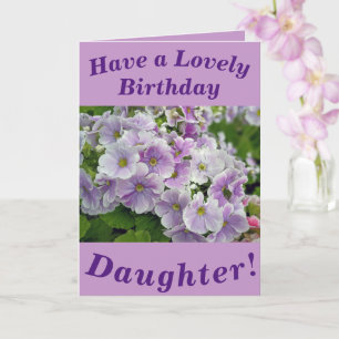 Roze Floral Birthday-kaart voor dochter Kaart