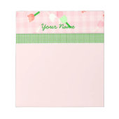 Roze Floral Blocnote (Voorkant)