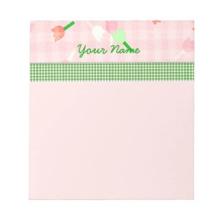 Roze Floral Blocnote