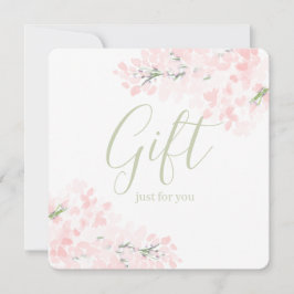 Roze Floral Blossom Gift Certificates