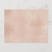 Roze Floral Boho Pampas Grass Boeken voor baby Uitnodiging Briefkaart (Achterkant)
