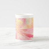  Roze Floral Bone China Mok (Voorkant)