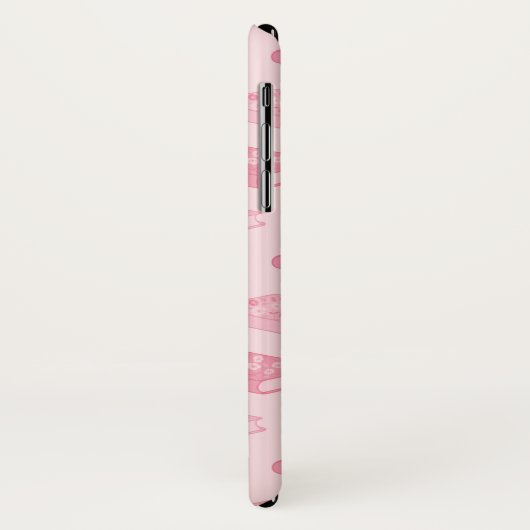Roze Floral Books Case-Mate iPhone Case (Achterkant/links)