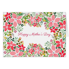 Roze Floral Border Card