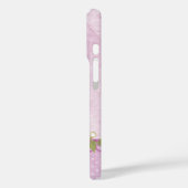 Roze Floral Border Case-Mate iPhone Case (Achterkant / Links)