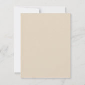 Roze Floral Branch 4x5 Flat Wedding Hartelijk dank Bedankkaart (Achterkant)