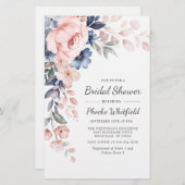 Roze Floral Bridal Shower Briefpapier (Voorkant / Achterkant)