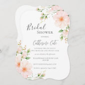 Roze Floral Bridal Shower Kaart (Voorkant / Achterkant)