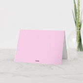 Roze Floral bruiloft Hartelijk dank Bedankkaart (Achterkant)