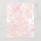 Roze Floral Bunny Baby shower Predicted Game (Achterkant)