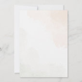 Roze Floral Bunny Baby shower Uitnodiging (Achterkant)