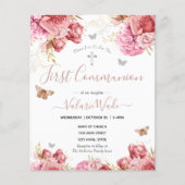 Roze Floral Butterflies Eerste communautaire begro (Voorkant)