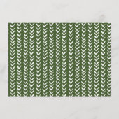 Roze Floral Cactus Informatiekaartje (Achterkant)