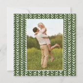 Roze Floral Cactus Save The Date (Achterkant)