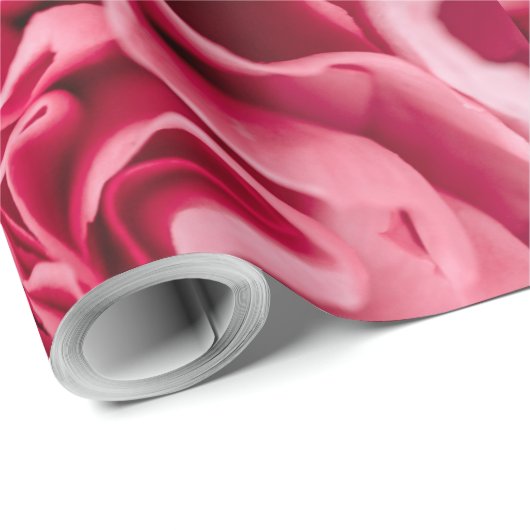 Roze Floral Cadeaupapier (Rol Hoek)