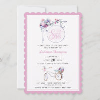 Roze Floral Cafe Sign | Zoet 16