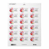 Roze Floral Canning Sticker (Full Sheet)