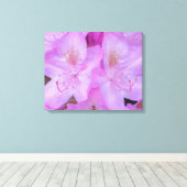 Roze Floral Canvas Art (Insitu (Houten vloer))