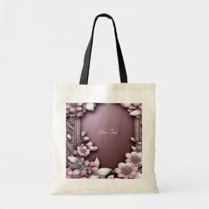 Roze Floral Canvas tas