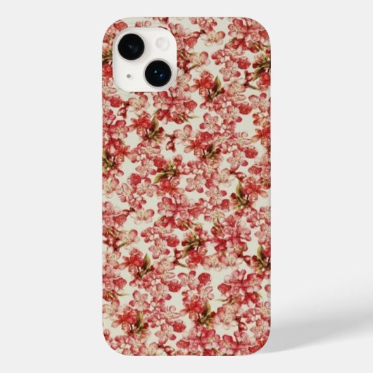 Roze Floral Case-Mate iPhone Case (Achterkant)