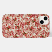 Roze Floral Case-Mate iPhone Case (Achterkant (horizontaal))