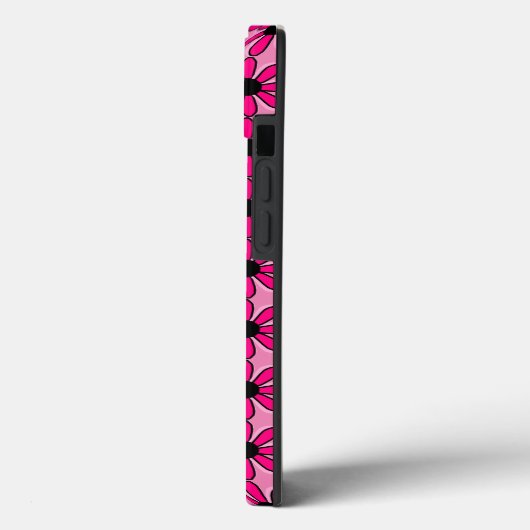 Roze Floral Case-Mate iPhone Case (Achterkant / Links)