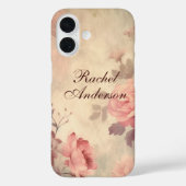 Roze Floral Case-Mate iPhone Case (Achterkant)