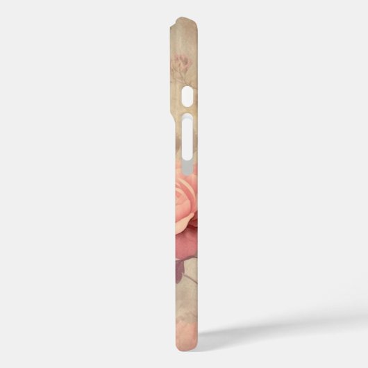 Roze Floral Case-Mate iPhone Case (Achterkant / Links)