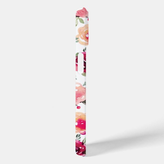 Roze Floral Case-Mate iPhone Case (Achterkant / Rechts)