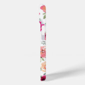 Roze Floral Case-Mate iPhone Case (Achterkant / Links)