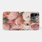 Roze Floral Case-Mate iPhone Case (Achterkant (horizontaal))