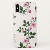 Roze Floral Case-Mate iPhone Case (Achterkant)