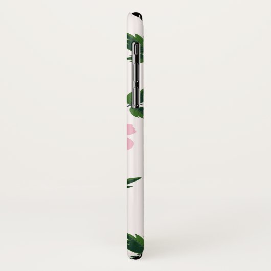 Roze Floral Case-Mate iPhone Case (Achterkant/links)