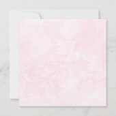 Roze Floral Cherry Blossom 60th Birthday Party Kaart (Achterkant)