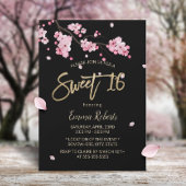  Roze Floral Cherry Blossom Sakura Sweet 16 Kaart