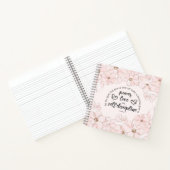 Roze Floral Christelijke Bijbelscriptie Faith Quot Notitieboek (Binnen)