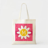 Roze Floral; Daisy Tote Bag (Voorkant)